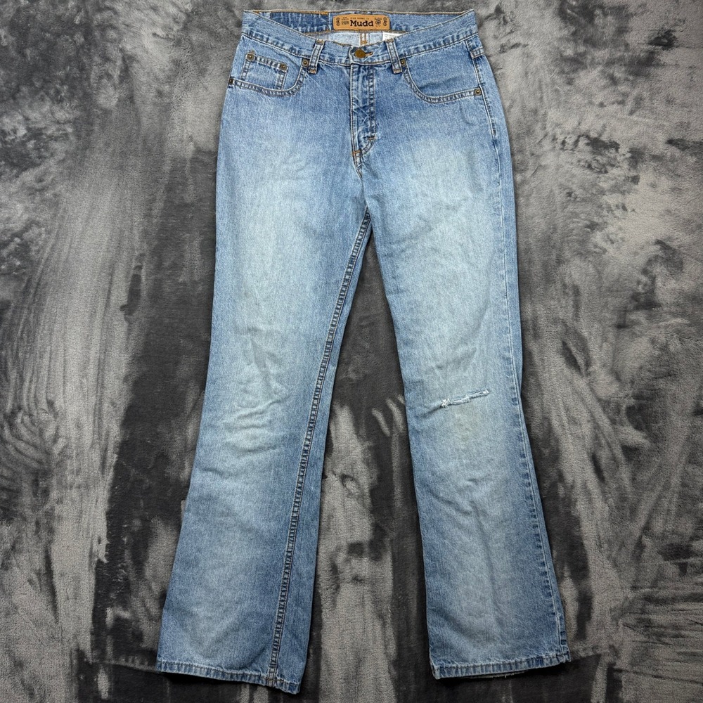 Mudd Jeans Womens Size 9 Blue Vintage Bootcut Mid Rise Denim Pants